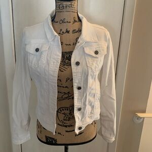 Earl Jeans Women's White Denim Jacket